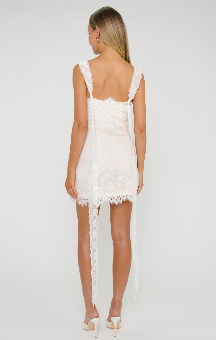 Destiny Mini Dress ~ Devoted White Lace