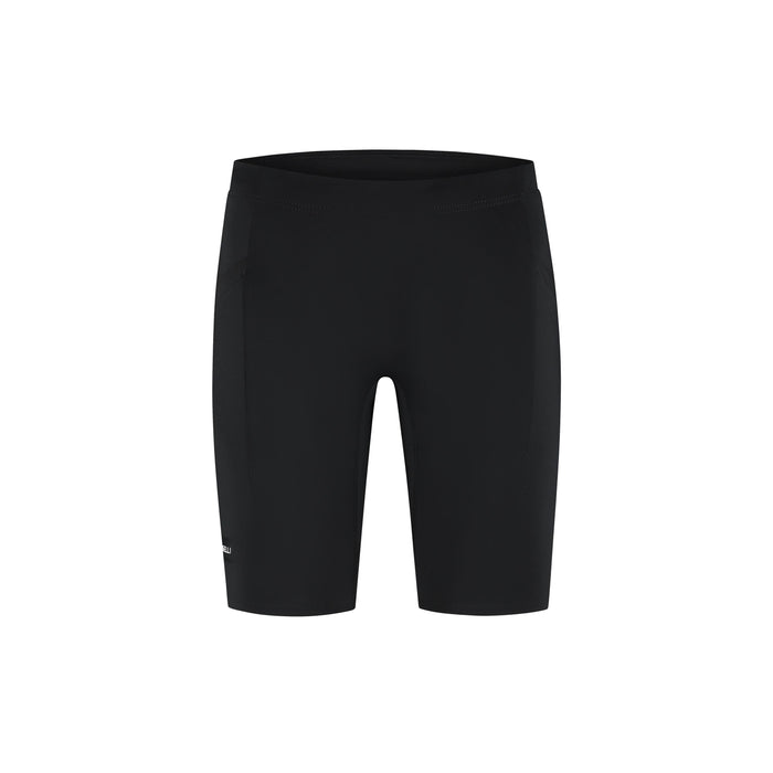 Rogelli Distance korte hardloopbroek strakke pasvorm heren zwart voorkant.
