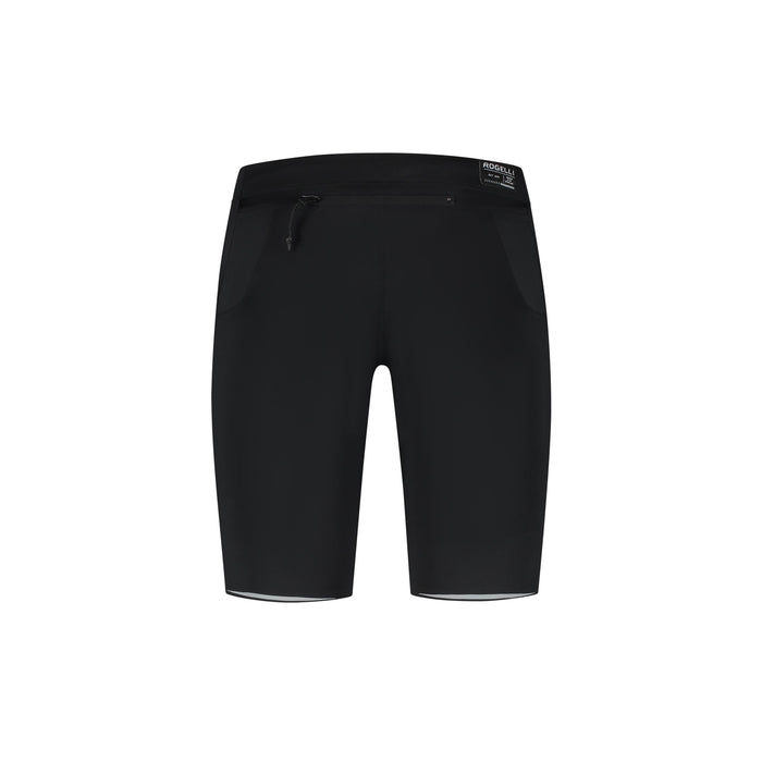 Rogelli Distance korte hardloopbroek strakke pasvorm heren zwart achterkant.