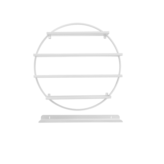 Diva Round Nail polish display Shelf | White