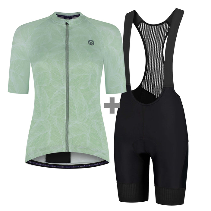 Rogelli fietskleding bundel voor dames met fietsshirt en fietsbroek.