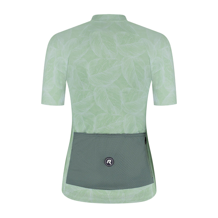 Rogelli Essential Graphic II fietsshirt dames mint korte mouw achterkant.
