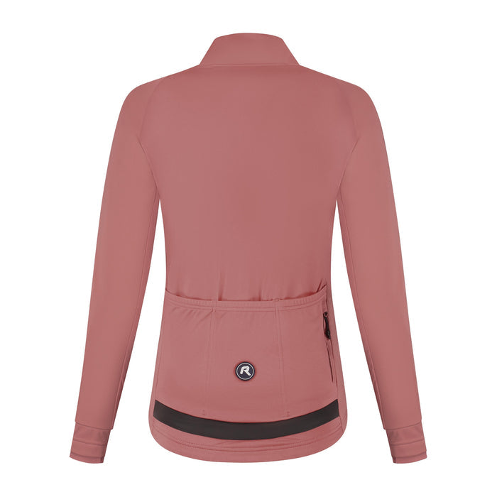Rogelli Essential II fietsjack dames chutney achterkant.