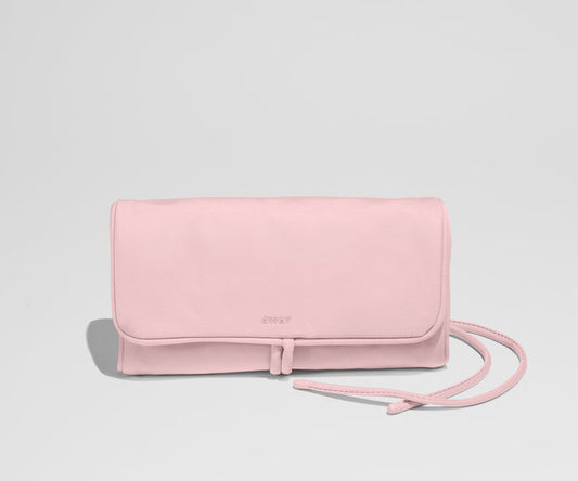 Featherlight Jewelry Roll in Blush Pink
