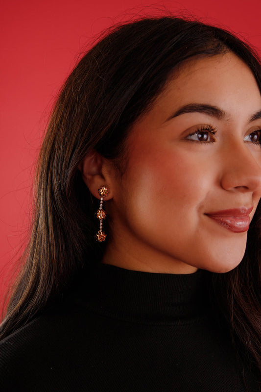 FINAL SALE: Top it Off Earrings-Gold