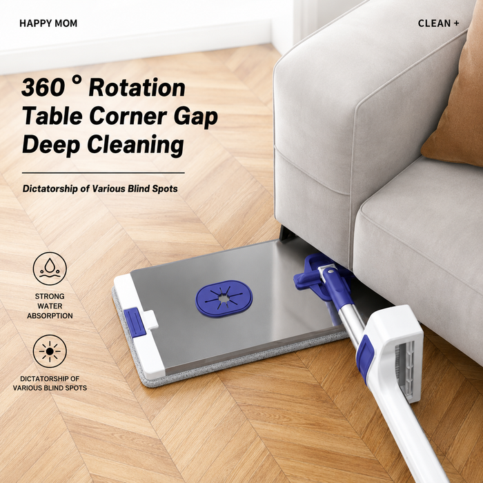 flat squeeze mop aluminum alloy hand free wringing microfiber wet and dry floor cleaning mop