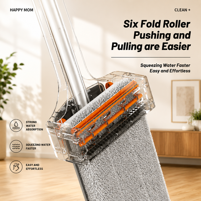 flat squeeze mop aluminum alloy hand free wringing microfiber wet and dry floor cleaning mop