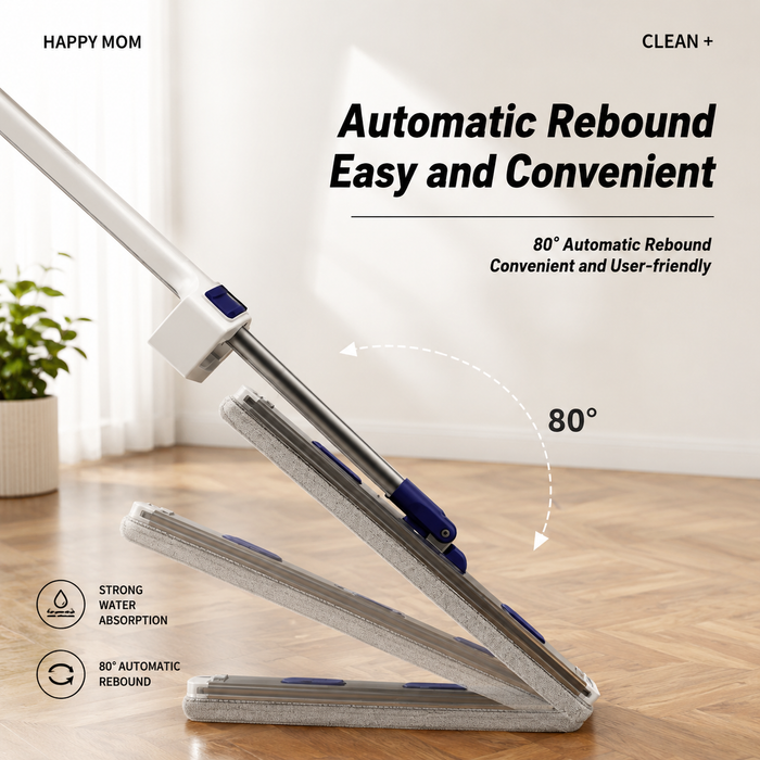 flat squeeze mop aluminum alloy hand free wringing microfiber wet and dry floor cleaning mop