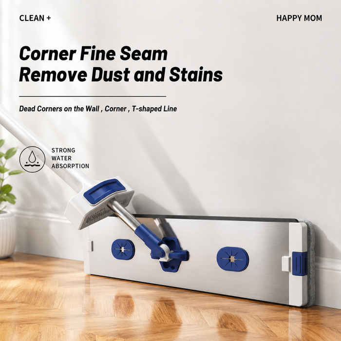 flat squeeze mop aluminum alloy hand free wringing microfiber wet and dry floor cleaning mop