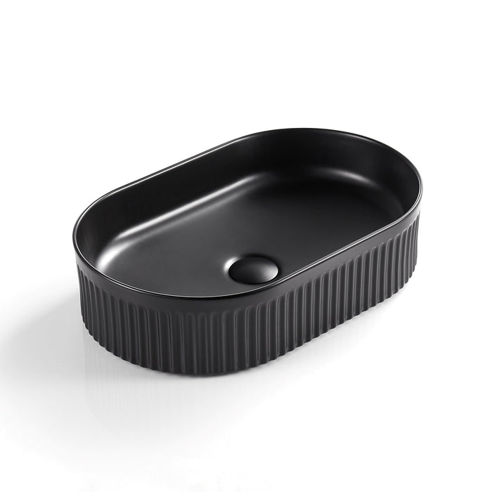 Fluo Ribbed Arch Console Basin 590*370*100mm