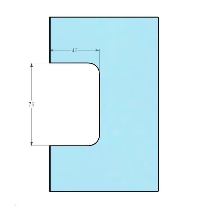Forge Frameless Shower Hinge Heavy Duty Adjustable Glass to Wall L-Shape 90 Degrees - Brushed Rose Gold - Image 3