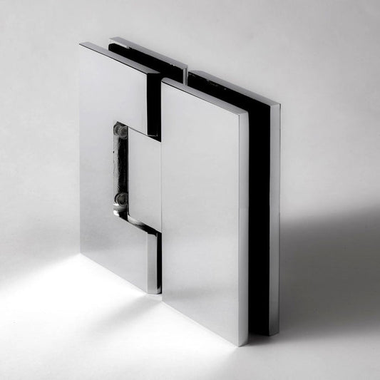 FORGE SHOWER HINGE HEAVY DUTY GLASS TO GLASS 180 Degrees 10mm and 12mm glass glass - Image 10