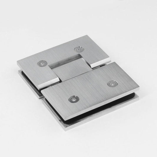 FORGE SHOWER HINGE HEAVY DUTY GLASS TO GLASS 180 Degrees 10mm and 12mm glass glass - Image 6