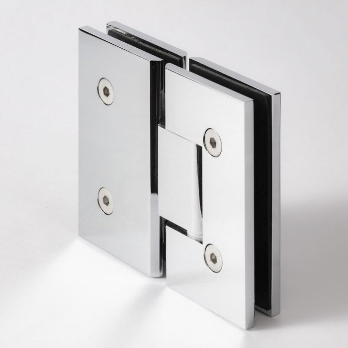 FORGE SHOWER HINGE HEAVY DUTY GLASS TO GLASS 180 Degrees 10mm and 12mm glass glass - Image 9