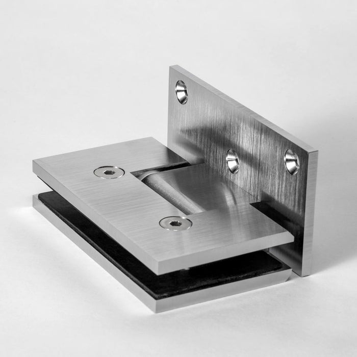 FORGE SHOWER HINGE HEAVY DUTY GLASS TO WALL L-SHAPE 90 Degrees - Image 10