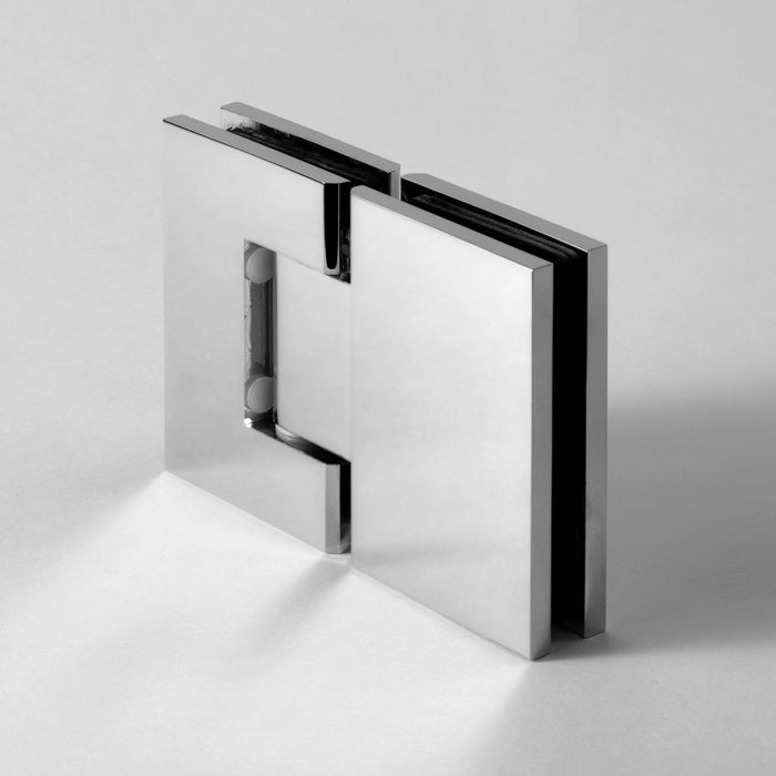 FORGE SHOWER HINGE MICRO GLASS TO GLASS 180 Degrees 6mm and 8mm glass - Image 2