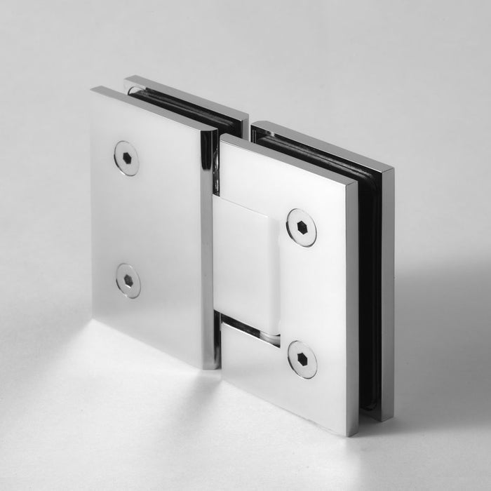 FORGE SHOWER HINGE MICRO GLASS TO GLASS 180 Degrees 6mm and 8mm glass - Image 3