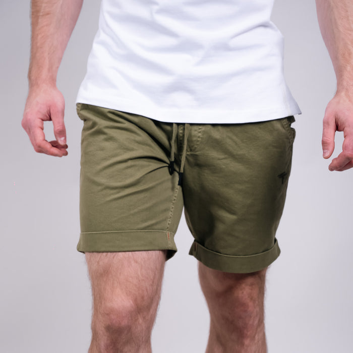 Gare Cotton Twill Chino Short - Four Leaf