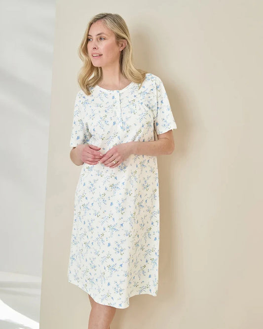 Genevieve Short Sleeve Cotton Nightdress