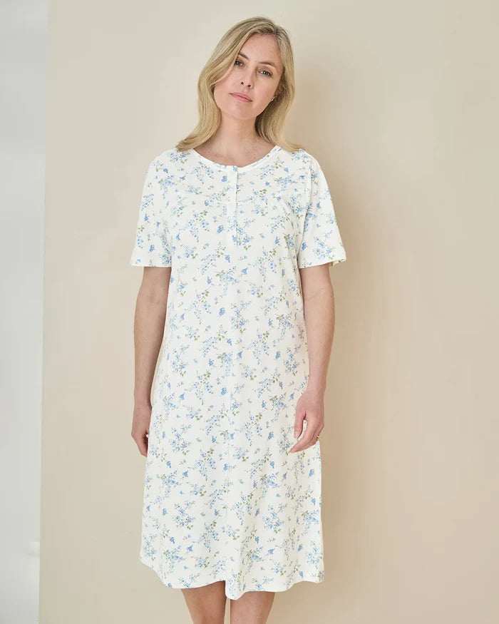 Genevieve Short Sleeve Cotton Nightdress
