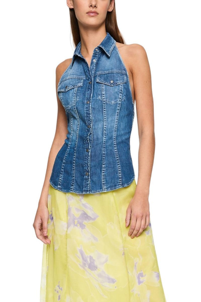 Gilet donna in jeans