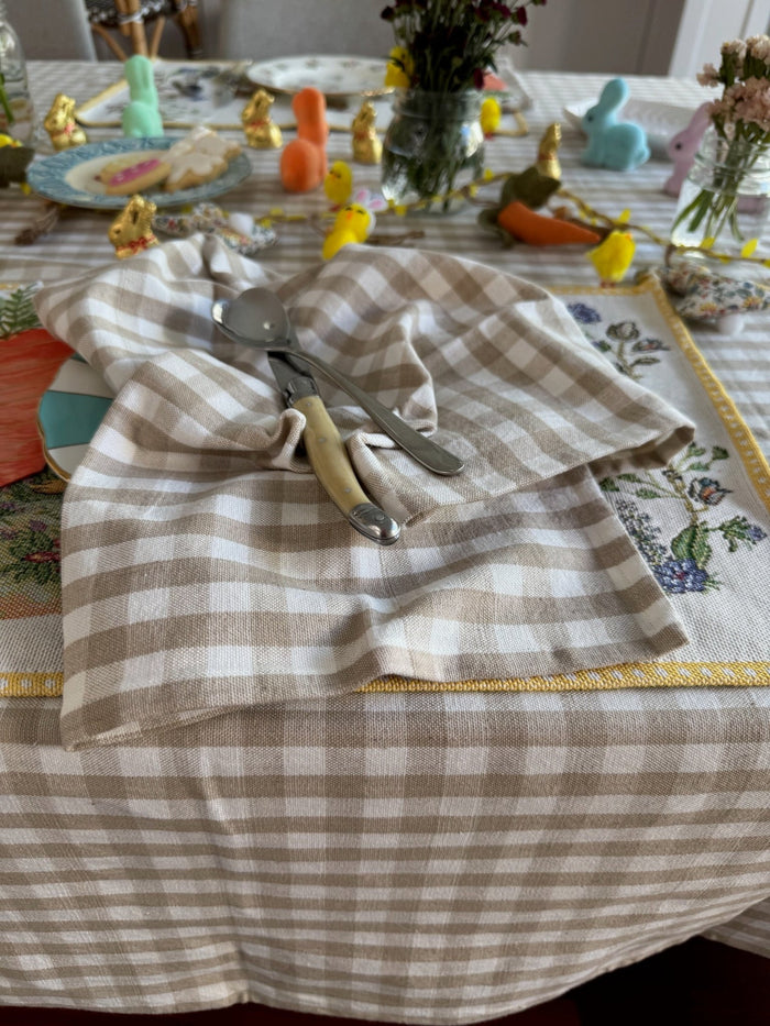 Gingham Cotton Napkins Set of 6 - ANNIE.G