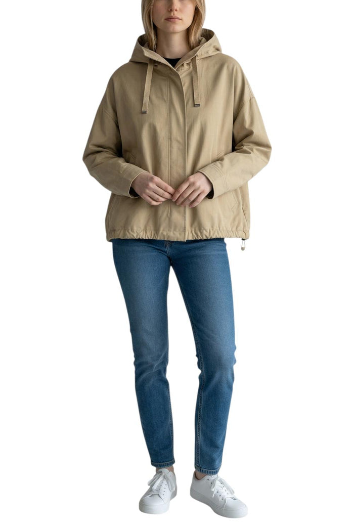 giubbotto donna over beige