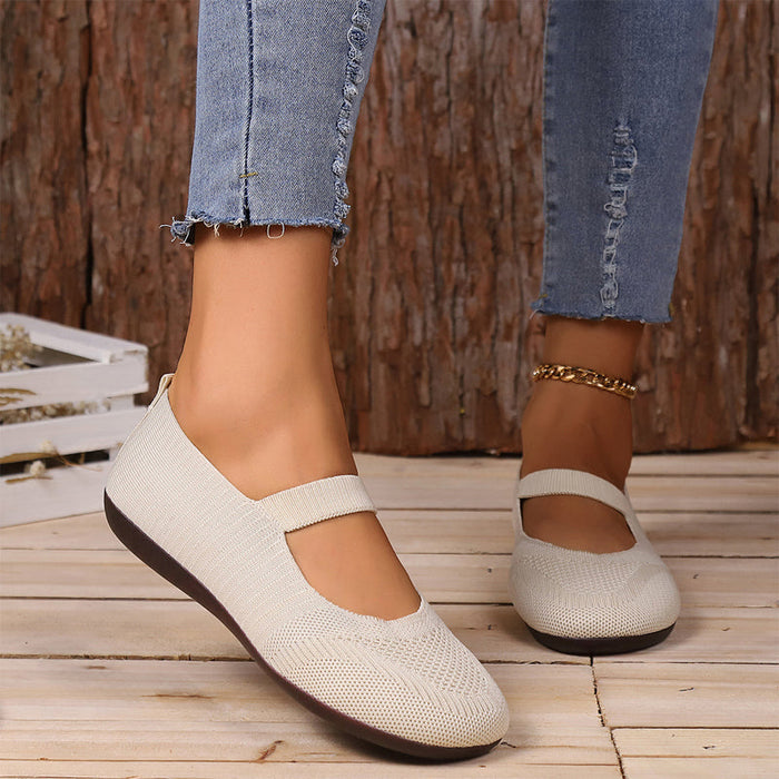 Godelieve - Ballerines femme en maille respirante avec bride élastique