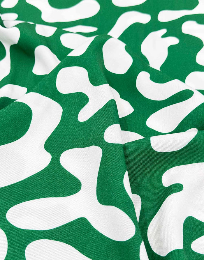 Green Flow Light & Lush Viscose Fabric