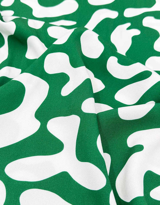 Green Flow Light & Lush Viscose Fabric