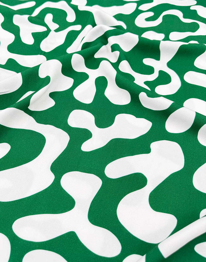 Green Flow Light & Lush Viscose Fabric