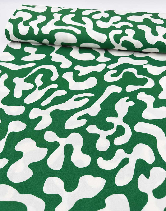 Green Flow Light & Lush Viscose Fabric