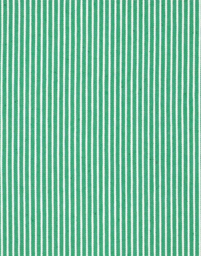 Green Striped Denim Yarn Dyed Fabric
