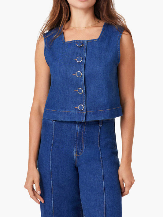 Habitual | The Sloane Sleeveless Denim Vest
