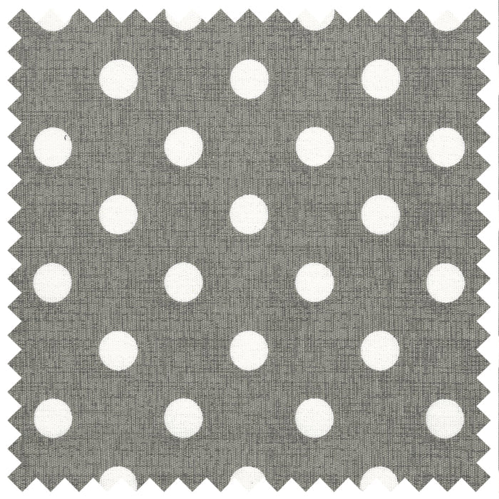 Hobby Gift: Knitting Bag: Grey Linen Polka Dot: Item size: (d/w/h) 16 x 43 x 19cm.