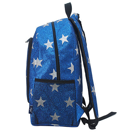 !HOT DEAL! DEAL! Royal Blue Glitter Super Star NGIL Canvas Backpack