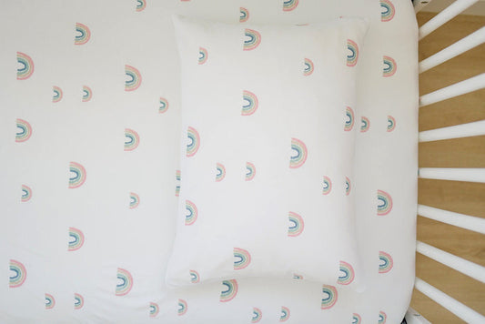 Imperfect Ecolino® Crib Sheet, 100% Organic Cotton, Rainbow