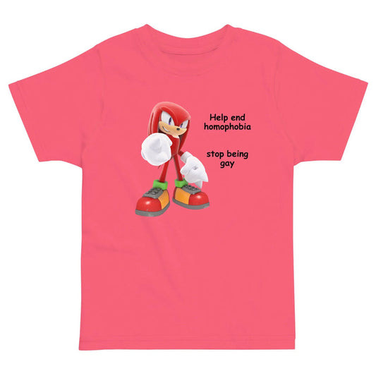Set against a vibrant salmon pink backdrop, a digitally rendered crimson echidna warrior (sporting spiked gloves and dreadlock quills) points confidently toward the viewer. Contact us with accessibility feedback, we'd love to help!