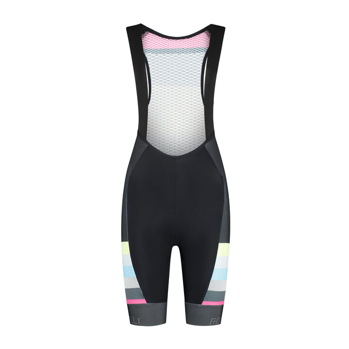 Rogelli Impress II korte fietsbroek dames zwart voorkant.