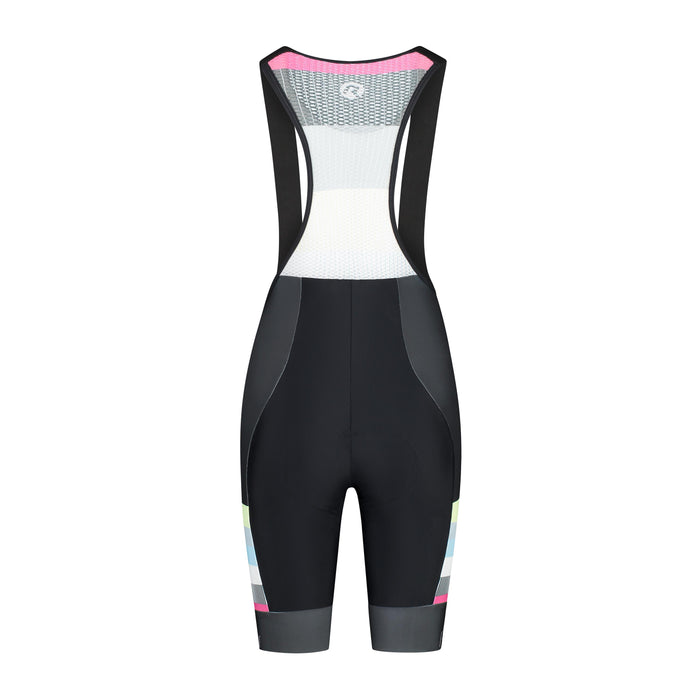 Rogelli Impress II korte fietsbroek dames zwart achterkant.