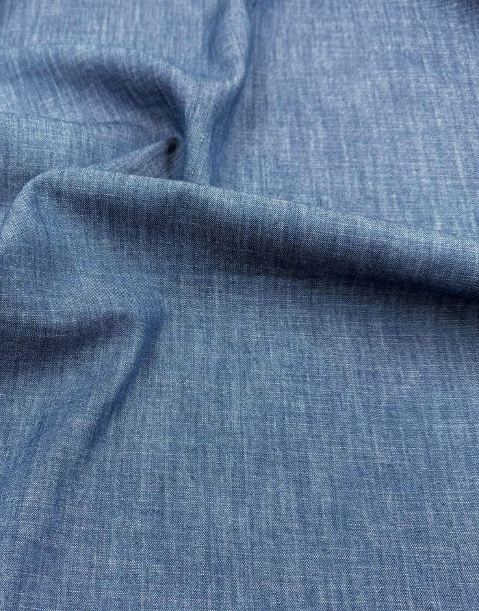 Indigo Blue Denim Slub Fabric