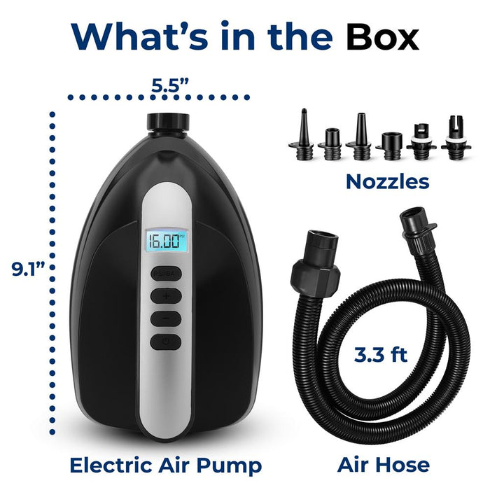 Inflatable Paddle Board Pump 20PSI High Pressure 12V DC Electric Air Pump