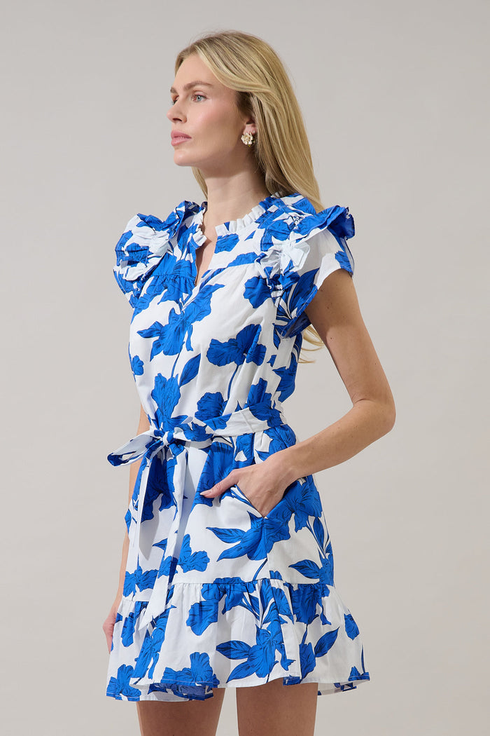 Ivona Ruffle Mini Dress Gemmi Floral