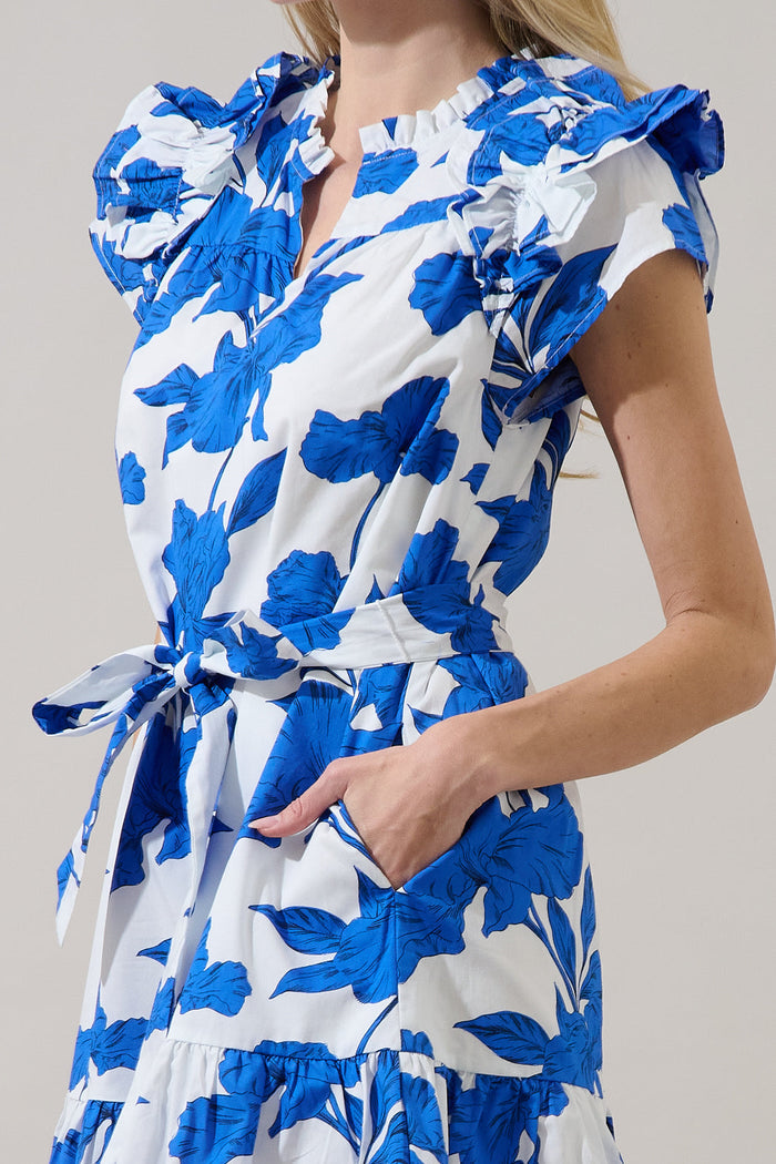 Ivona Ruffle Mini Dress Gemmi Floral