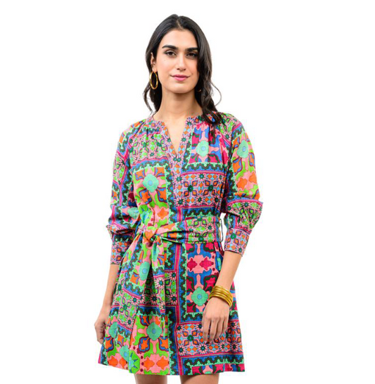 Ivy Jane DRESS POPOVER PATCH PRINT