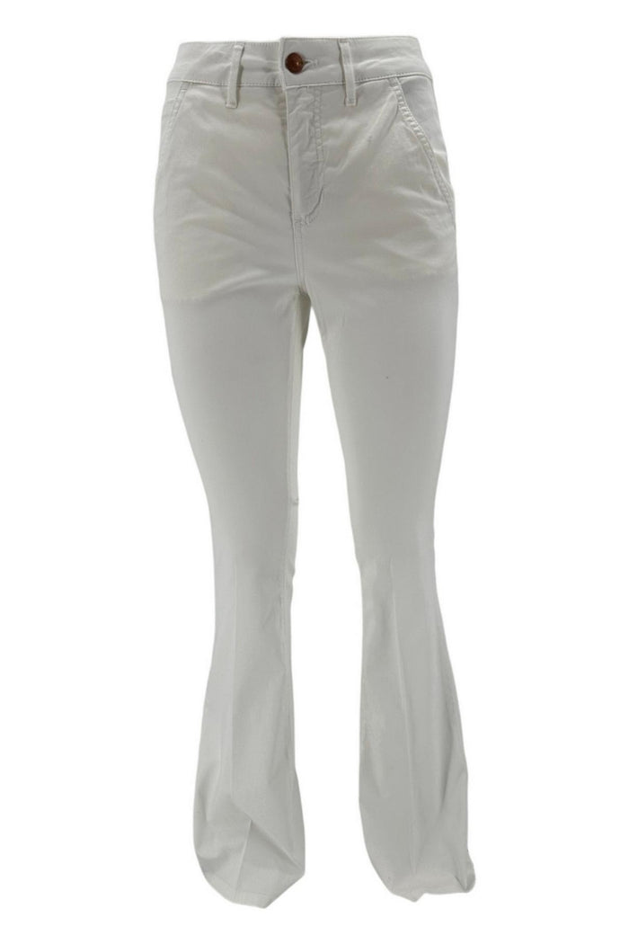 Jeans donna a zampa bianco
