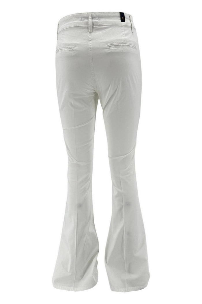 Jeans donna a zampa bianco