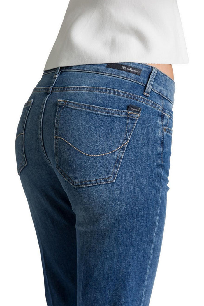 jeans donna flaire in denim medio
