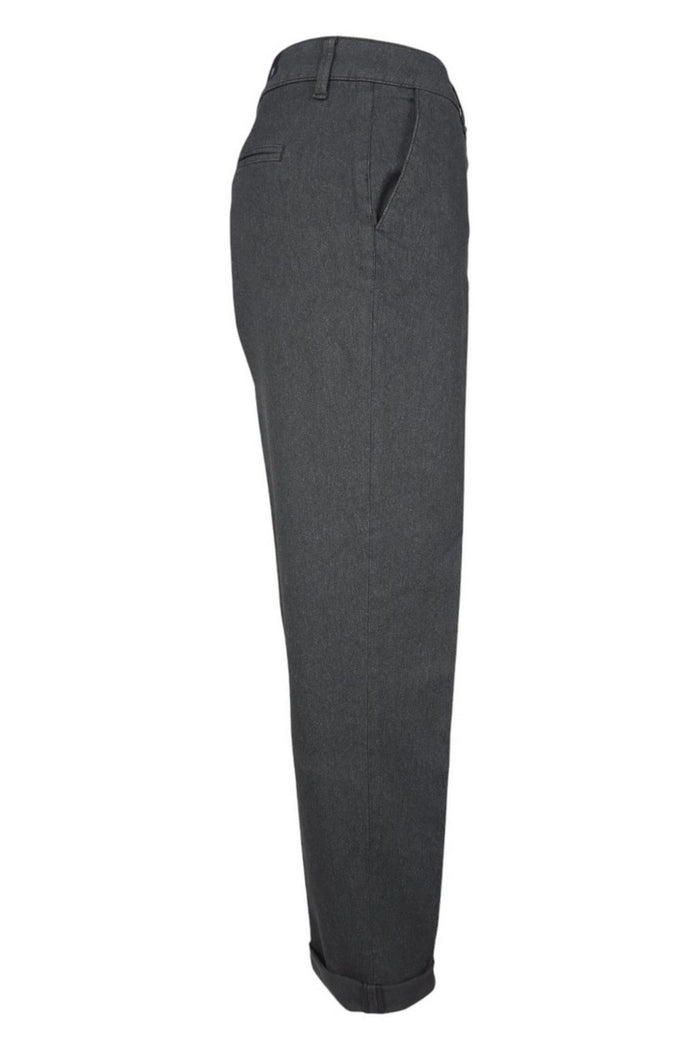 jeans donna tasca america in denim grigio