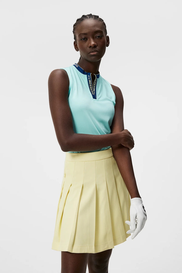 J.Lindeberg Women's Laya Sleeveless Golf Top - Aruba Blue Size XL MSP$85